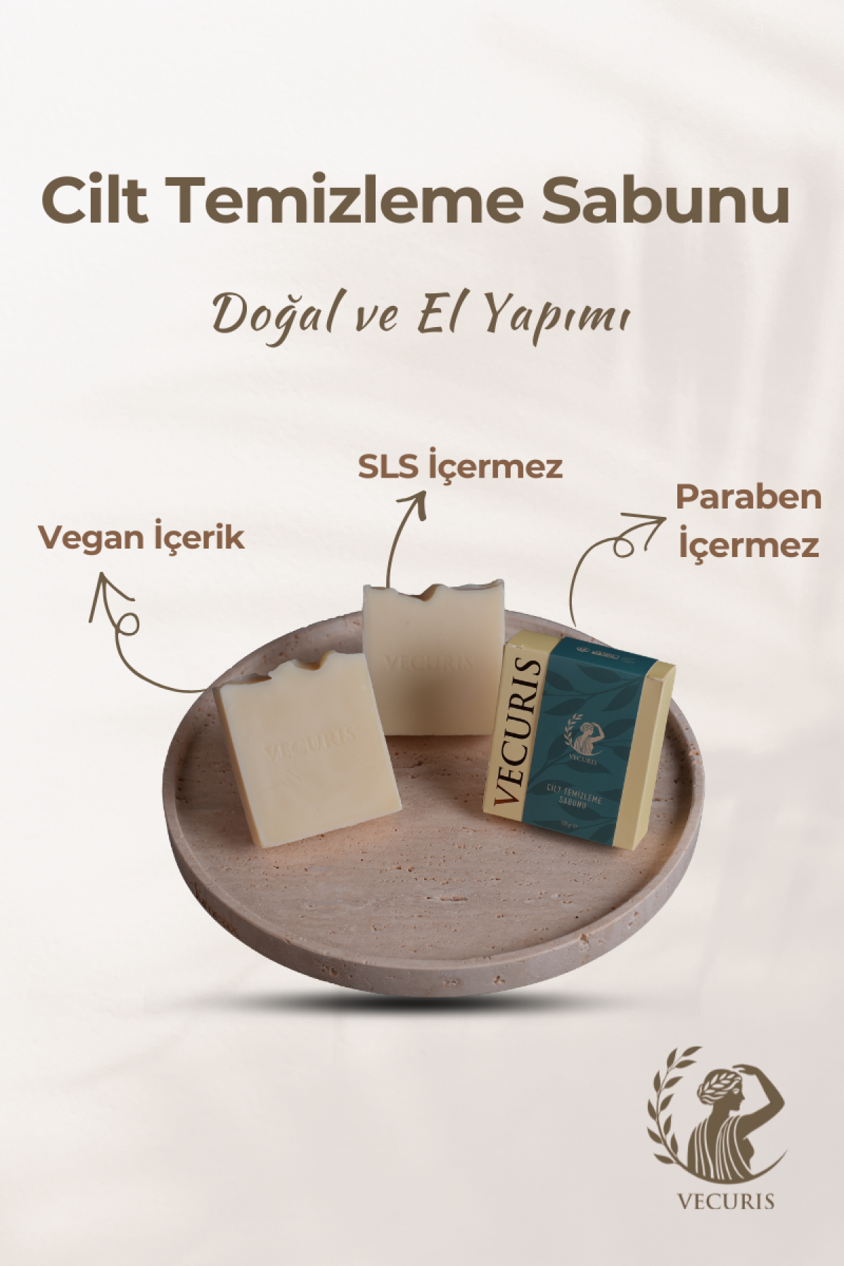 Hassas Arındırıcı Cilt Temizleme Sabunu | Panthenol (B5), Allantoin | Doğal Sabun