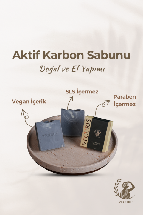 Siyah Nokta Karşıtı Aktif Karbon Sabunu | Çay Ağacı Yağı | Doğal Sabun
