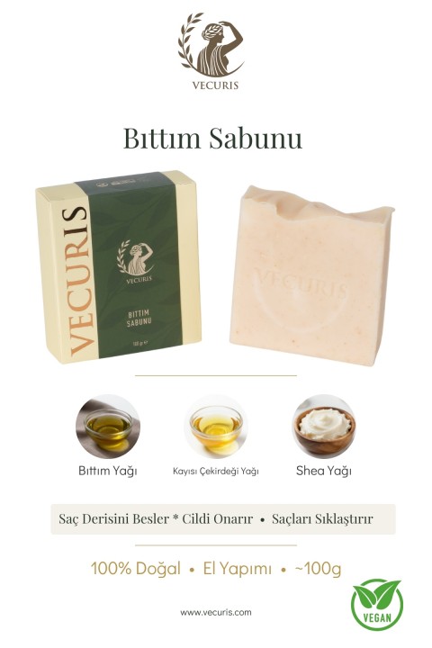 Dökülme Karşıtı Bıttım Sabunu | Bıttım Yağı, Shea Yağı | Doğal Sabun