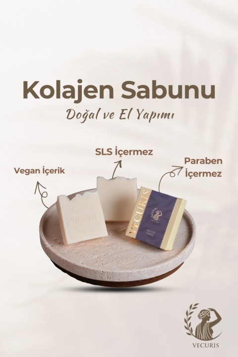 Yaşlanmayı Önleyici Kolajen Sabunu | Hidrolize Kolajen | Doğal Sabun