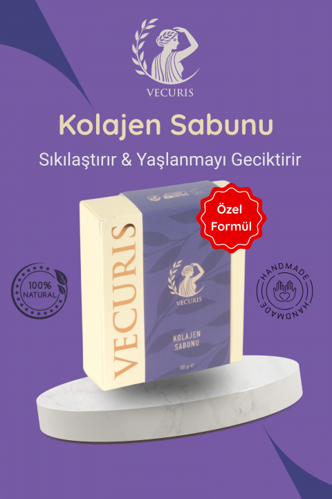 Yaşlanmayı Önleyici Kolajen Sabunu | Hidrolize Kolajen | Doğal Sabun