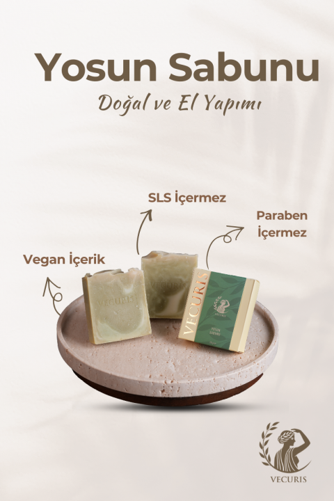 Selülit Karşıtı Yosun Sabunu | Deniz Yosunu, Mineral Tuzlar | Doğal Sabun