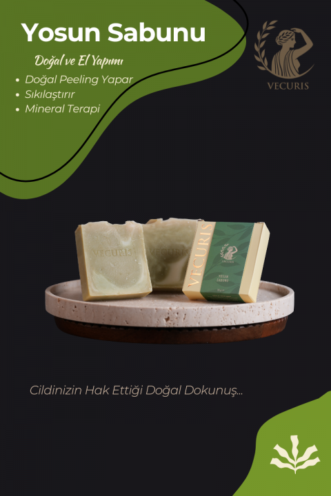 Selülit Karşıtı Yosun Sabunu | Deniz Yosunu, Mineral Tuzlar | Doğal Sabun