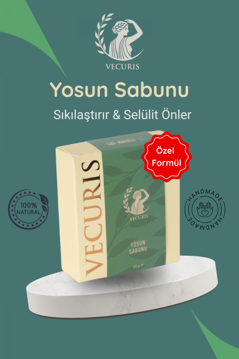 Selülit Karşıtı Yosun Sabunu | Deniz Yosunu, Mineral Tuzlar | Doğal Sabun
