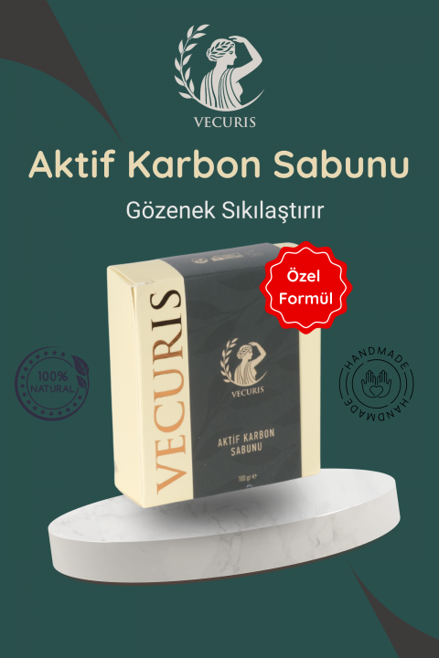 Siyah Nokta Karşıtı Aktif Karbon Sabunu | Çay Ağacı Yağı | Doğal Sabun